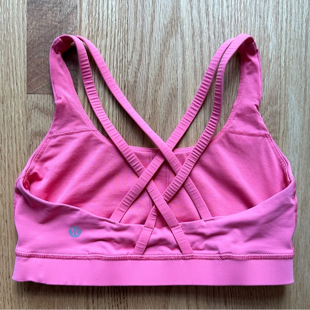 Lululemon energy bra, pink, size 4, VGUC - Picture 2 of 5